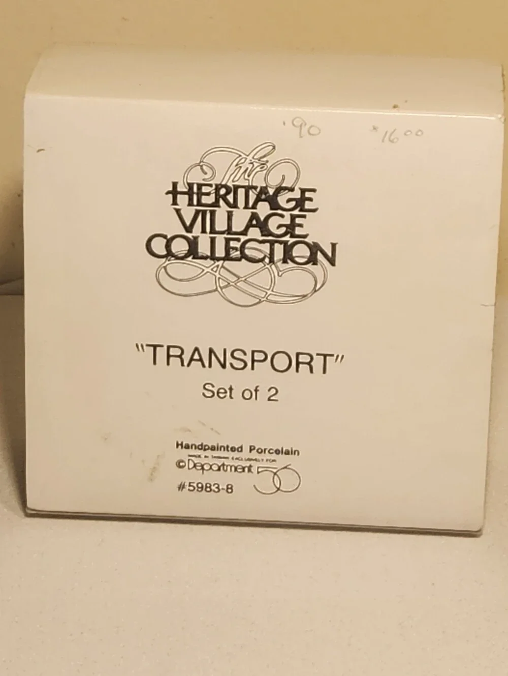 Dept 56 Heritage Village Transport City Bus & Dairy Truck #5983-8 In Box Retired
